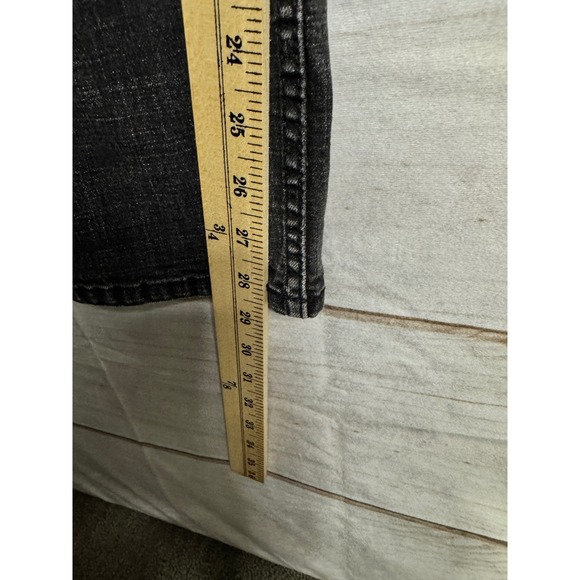 Buffalo David Bitton Jackson Straight Stretch Jeans Black Faded 36x32 Mens - Picture 9 of 11